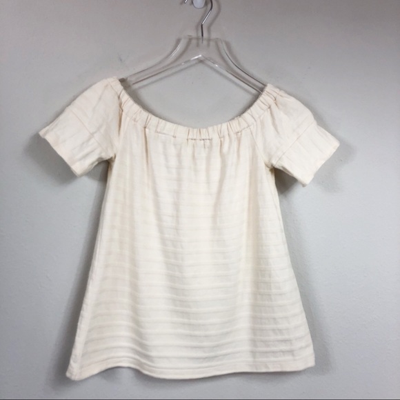 Madewell | Off The Shoulder Cream Knit Top - Picture 2 of 6